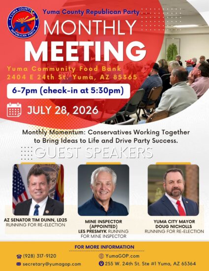 Yuma GOP mtg flyer July 2026 NEW
