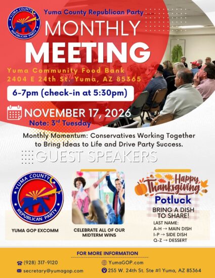 Yuma GOP mtg flyer November 2026 NEW