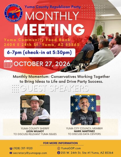 Yuma GOP mtg flyer October 2026 NEW